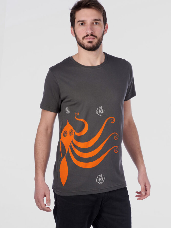 mens_t-shirt_octopus_II_dark-grey_front_inspira