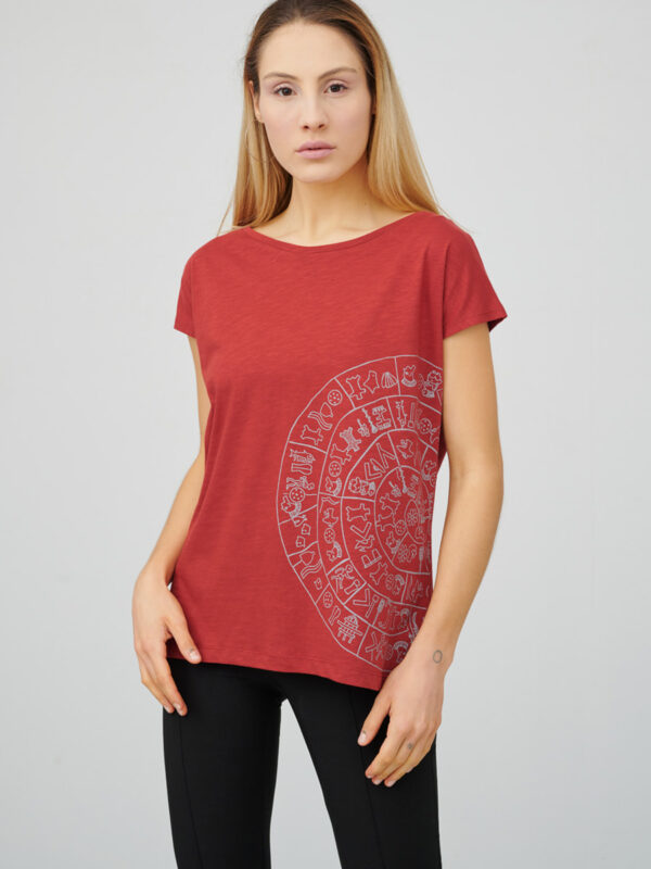 womens_cap-sleeve-top_communication_firebrick-red_front_inspira