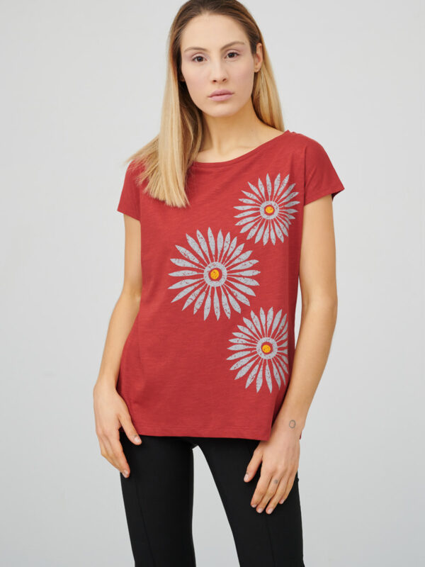 womens_cap-sleeve-top_rosettes_firebrick-red_front_inspira