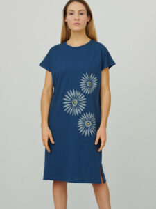 womens_loose-cap-sleeve-short-dress_rosettes_indigo_front_inspira