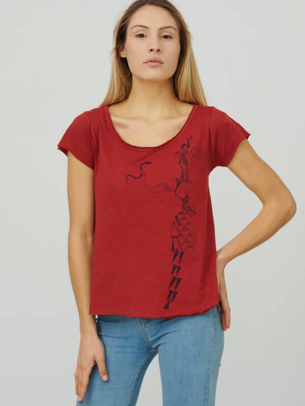 womens_u-neck_snake-goddess_firebrick-red_side_inspira
