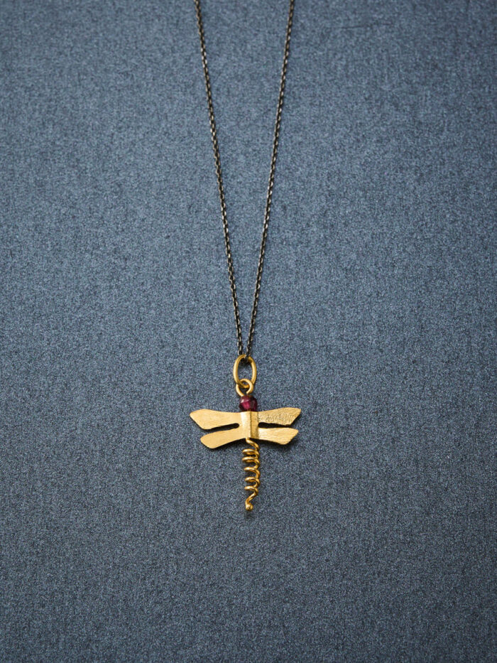 pomegranate_tourmaline_inspira_dragonfly_necklace